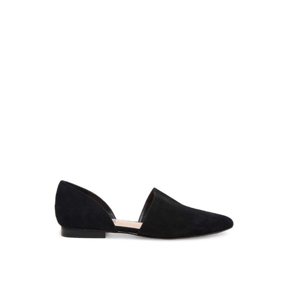 Steve Madden Women's Shoes Talent Suede Pointed Toe, Black Suede Size 8.5